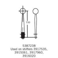 HURST COMPETITION PLUS CHROME SHIFTER STICK HANDLE - 7.5" TALL