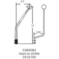 HURST COMPETITION PLUS SHIFTER STICK HANDLE MoPar 1966-70 B-Body With Center Console